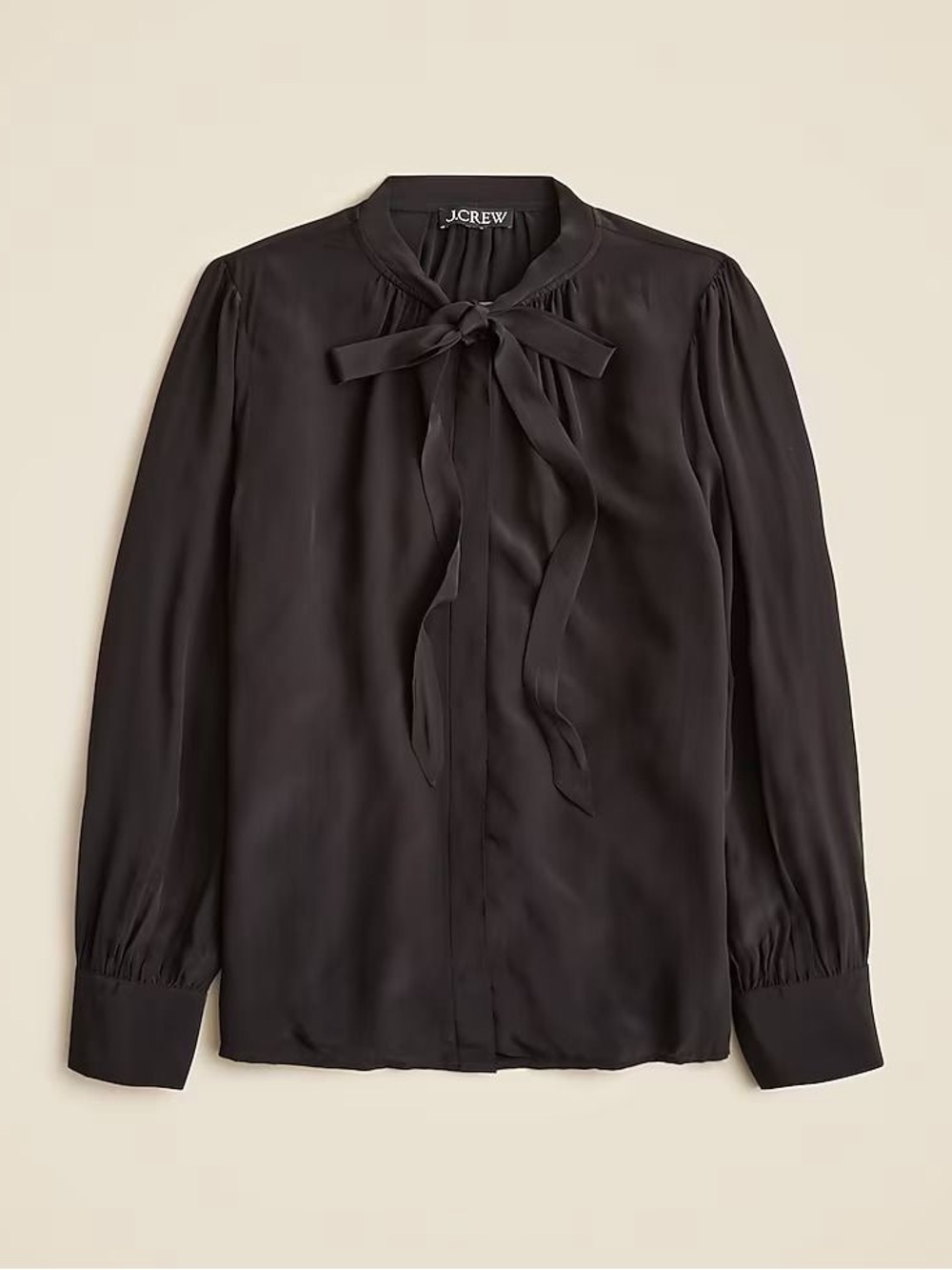 J.Crew Tie-Neck top in Crepe de Chine Size 24